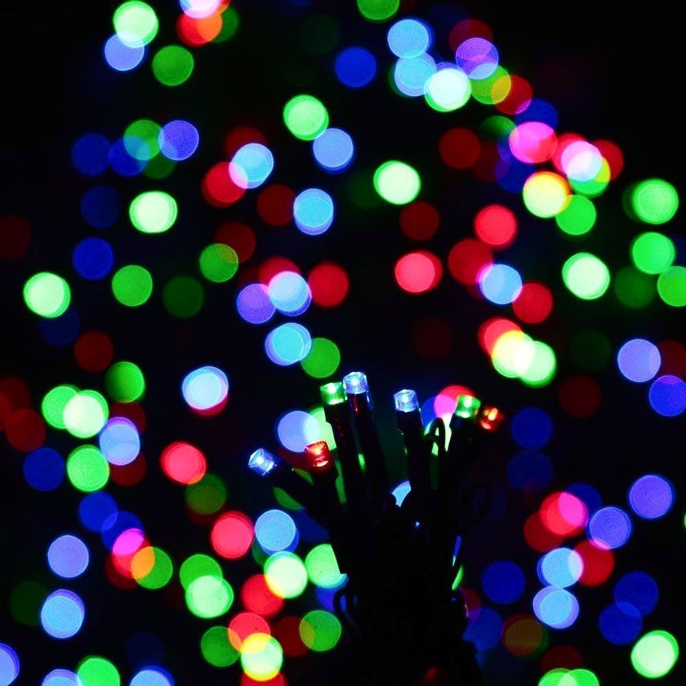Светодиодная гирлянда Нить, от сети, 18м, 350LED, Разноцветный / Уличная гирлянда / LED гирлянда новогодняя 234583987 фото