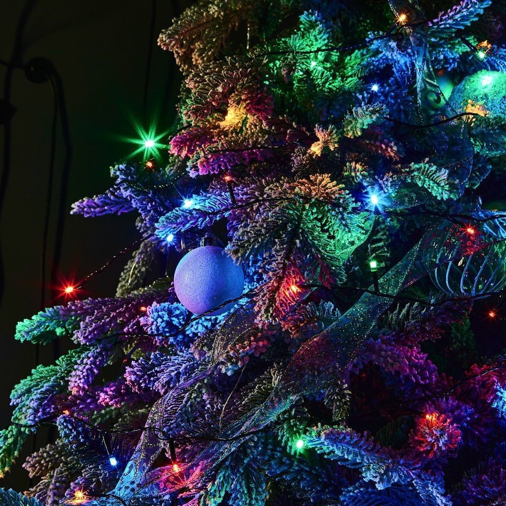 Светодиодная гирлянда Нить, от сети, 18м, 350LED, Разноцветный / Уличная гирлянда / LED гирлянда новогодняя 234583987 фото