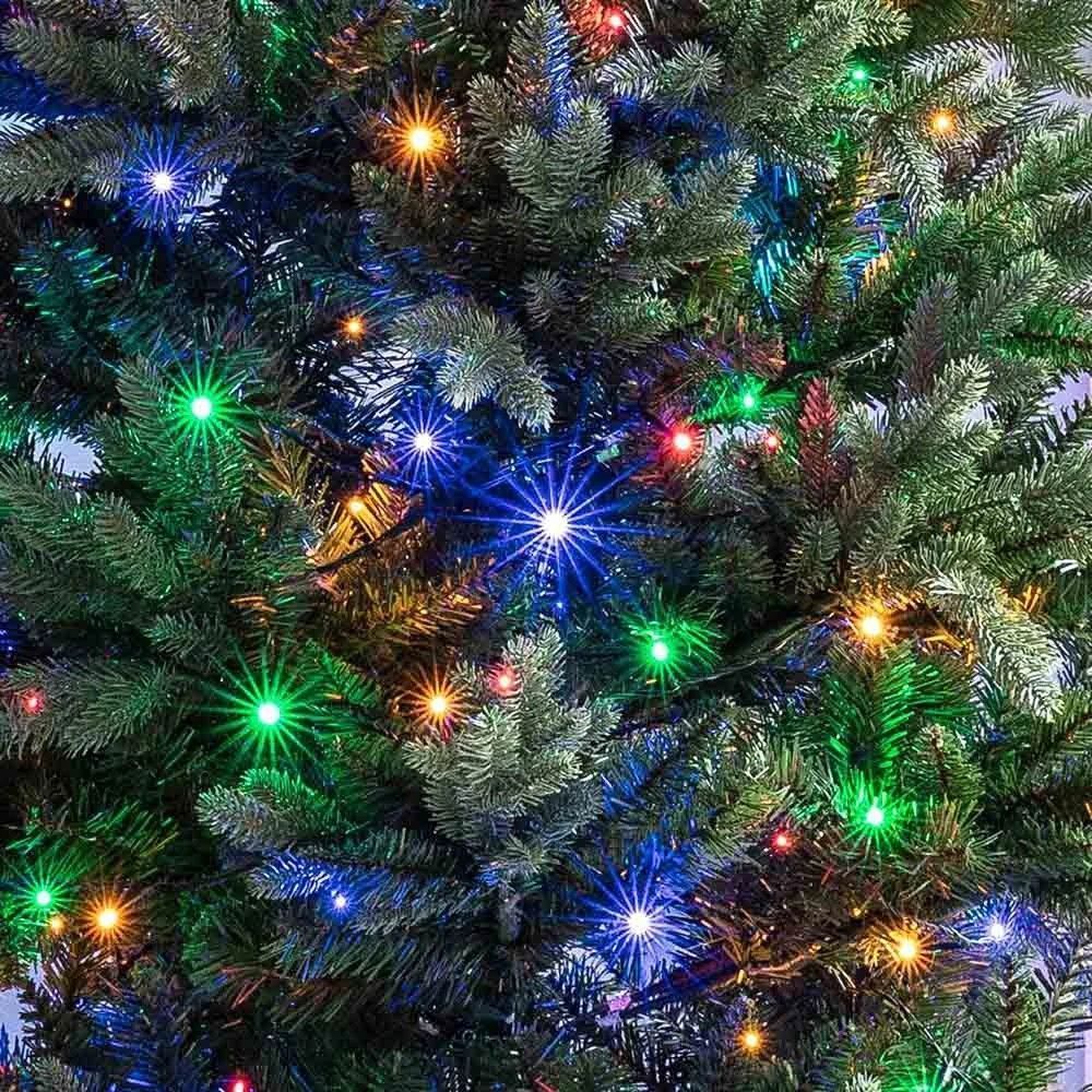 Светодиодная гирлянда Нить, от сети, 18м, 350LED, Разноцветный / Уличная гирлянда / LED гирлянда новогодняя 234583987 фото