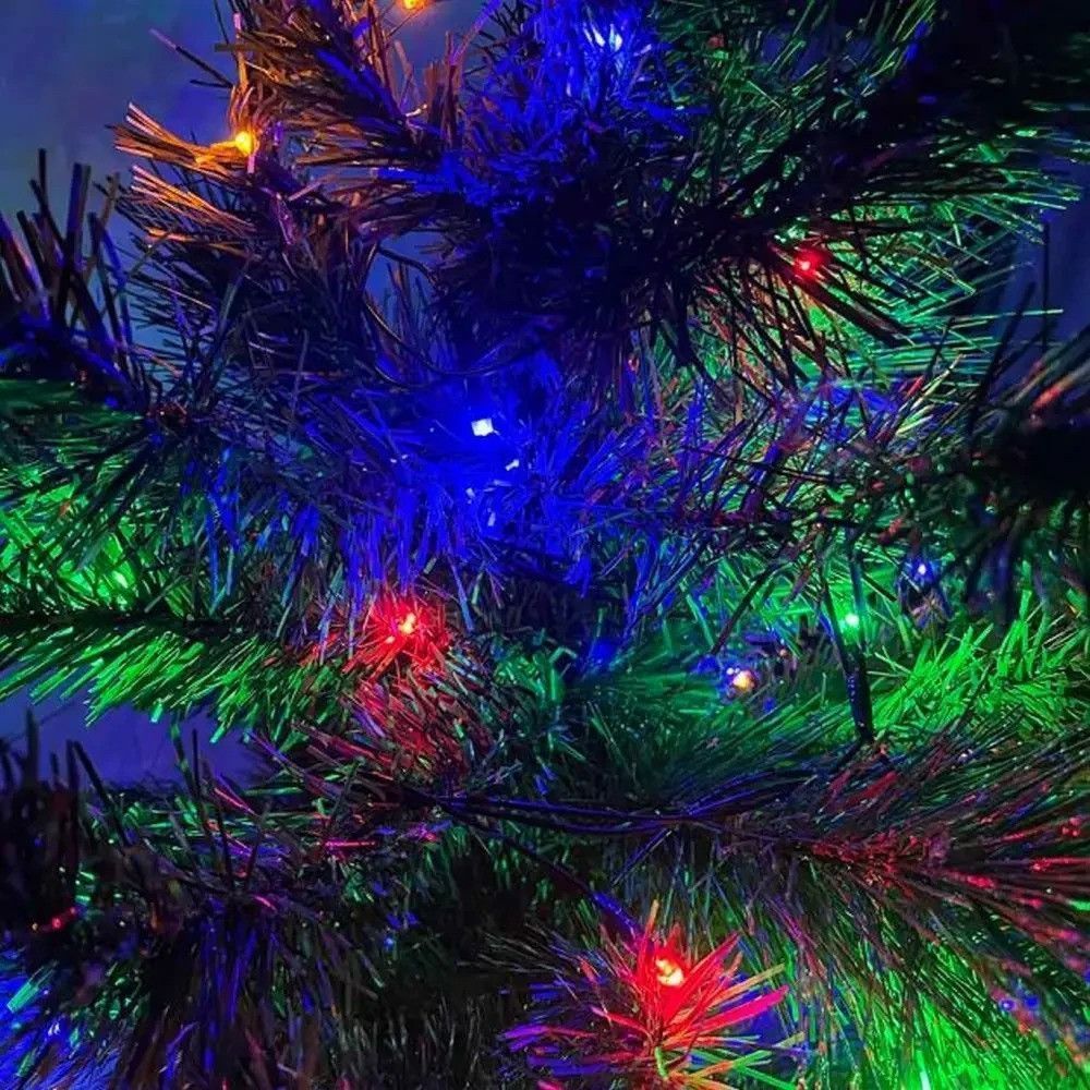 Светодиодная гирлянда Нить, от сети, 18м, 350LED, Разноцветный / Уличная гирлянда / LED гирлянда новогодняя 234583987 фото