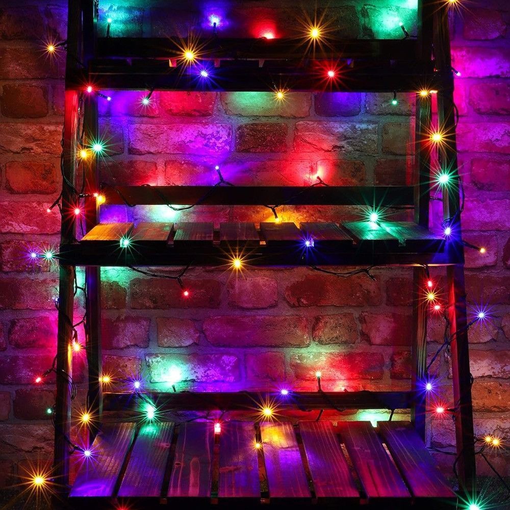 Светодиодная гирлянда Нить, от сети, 18м, 350LED, Разноцветный / Уличная гирлянда / LED гирлянда новогодняя 234583987 фото