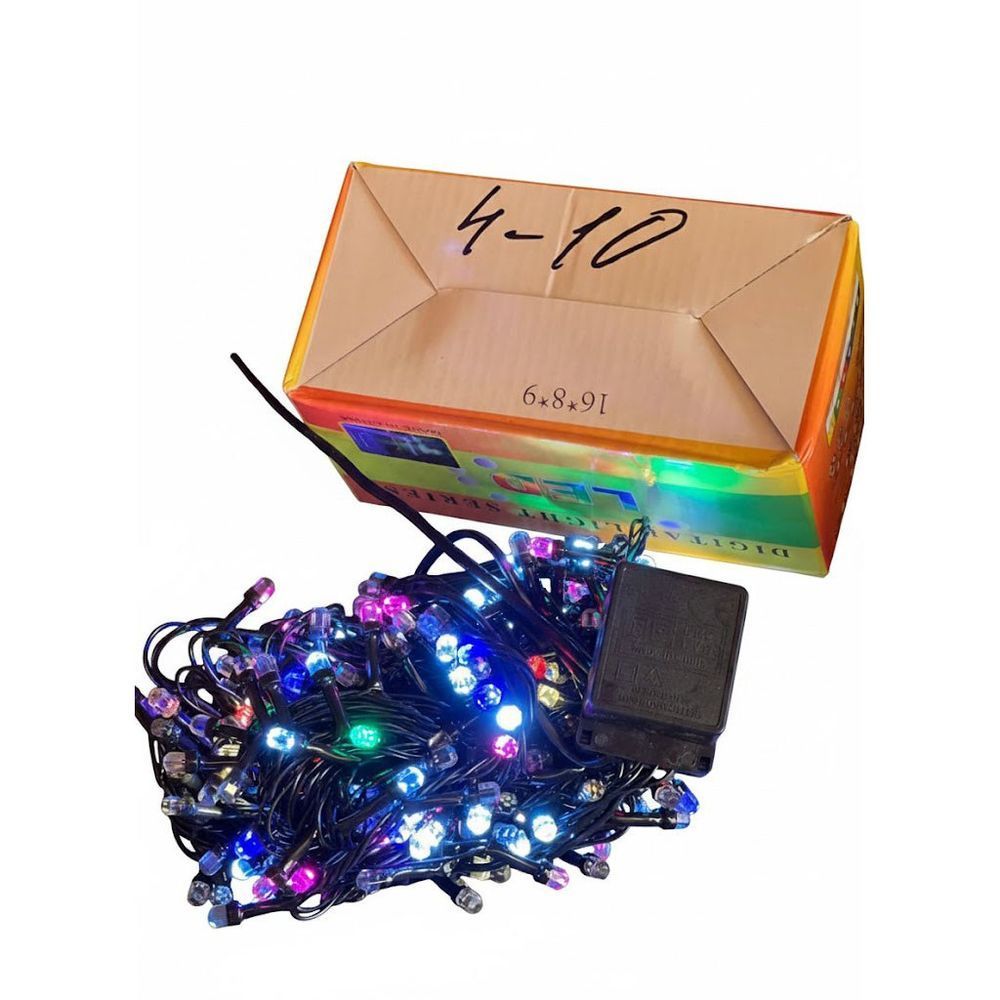 Светодиодная гирлянда Нить, от сети, 18м, 350LED, Разноцветный / Уличная гирлянда / LED гирлянда новогодняя 234583987 фото