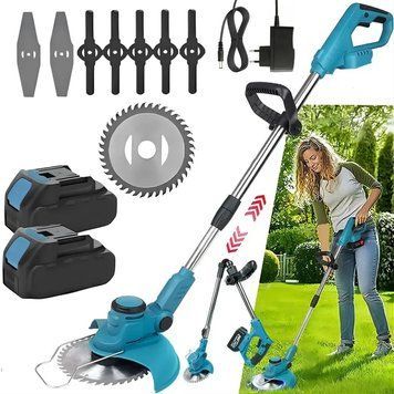 Аккумуляторная газонокосилка + 2 АКБ 36V, Lawn mower / Электротриммер / Триммер для травы / Электрокоса 234571921 фото