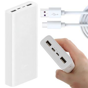 Повербанк 20000мАч, 18W (2хUSB QC 3,0) Xiaomi / Power Bank / УМБ / Павербанк для телефона / Универсальная батарея 234576233 фото