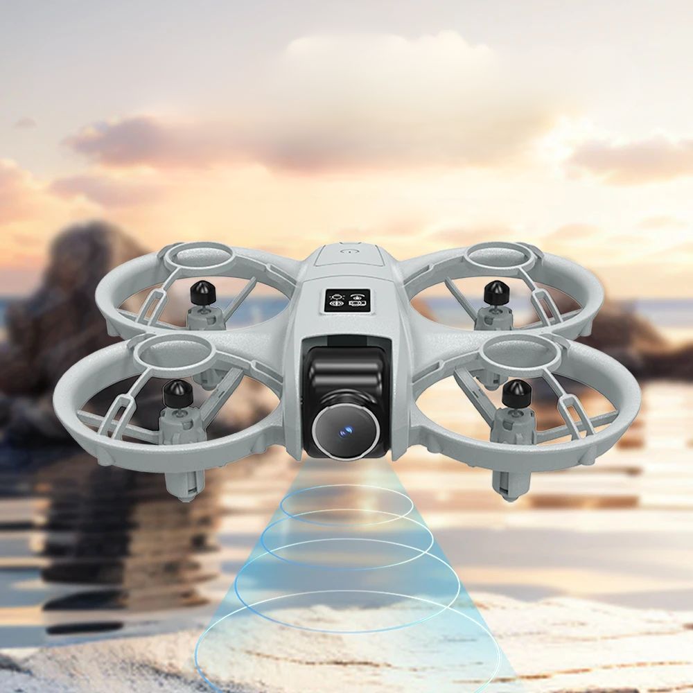 Міні-дрон квадрокоптер + пульт керування, S11 Mini Neo Drone, Білий / Акумуляторний квадрокоптер / Ударостійкий складаний дрон 234592625 фото