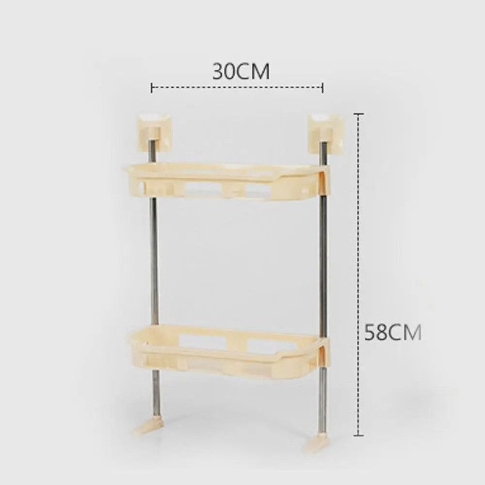 Полиця-стелаж над унітазом 31x20x5см 2-STOREY, Біла / Універсальний підлоговий стелаж / Туалетна полиця 234563552 фото
