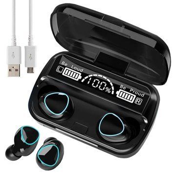 Беспроводные наушники с дисплеем, микрофоном и USB, TWS M10 / Блютуз наушники / Bluetooth наушники 234569839 фото