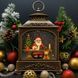 Музыкальный светильник Санта 20 см от USB или батареек, Бронзовый / Праздничный декор / Лампа новогодняя / Новогодний светильник 234582201 фото 1