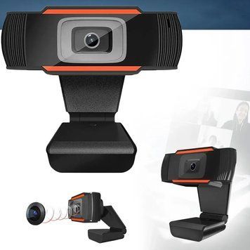Вебкамера с микрофоном С12 с USB, 1280Х720 / Компьютерная веб-камера для ноутбука / Камера для ПК 234565414 фото