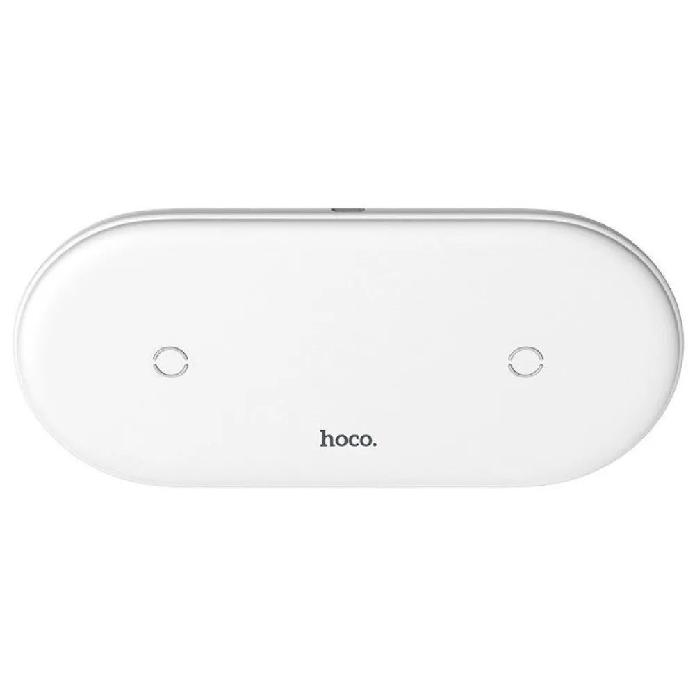 Беспроводное зарядное устройство для телефона 2в1 18 Вт, HOCO CW23 / Беспроводная зарядка для телефона от USB 234569688 фото