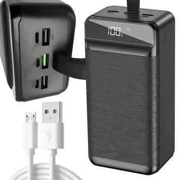 Повербанк с быстрой зарядкой 50000mAh (3хUSB) 22,5W, XO PR158 / Мощный павербанк для телефона / PowerBank / Портативний аккумулятор / УМБ 234575543 фото
