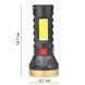Ліхтар ручний TORCH X15, Чорний / Акумуляторний LED ліхтарик / Ліхтар із зумом / Ліхтар із зумом 234573556 фото 7