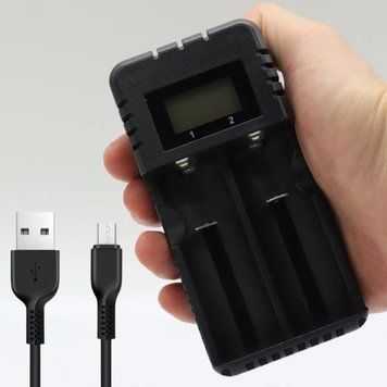 Универсальное зарядное устройство на 2 аккумулятора 18650 Li-ion, НD-8991А / Зарядное устройство для батареек 234565313 фото