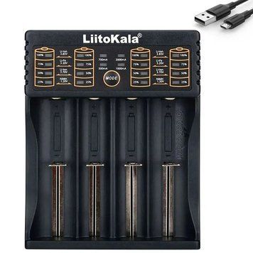 Зарядное устройство для аккумуляторов на 4 канала с функцией PowerBank, Liitokala Lii-402 / Умная зарядка 234567566 фото
