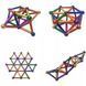 Магнитный конструктор 63 элемента / Игрушка-конструктор для детей / Головоломка палочки и шарики 234573127 фото 3