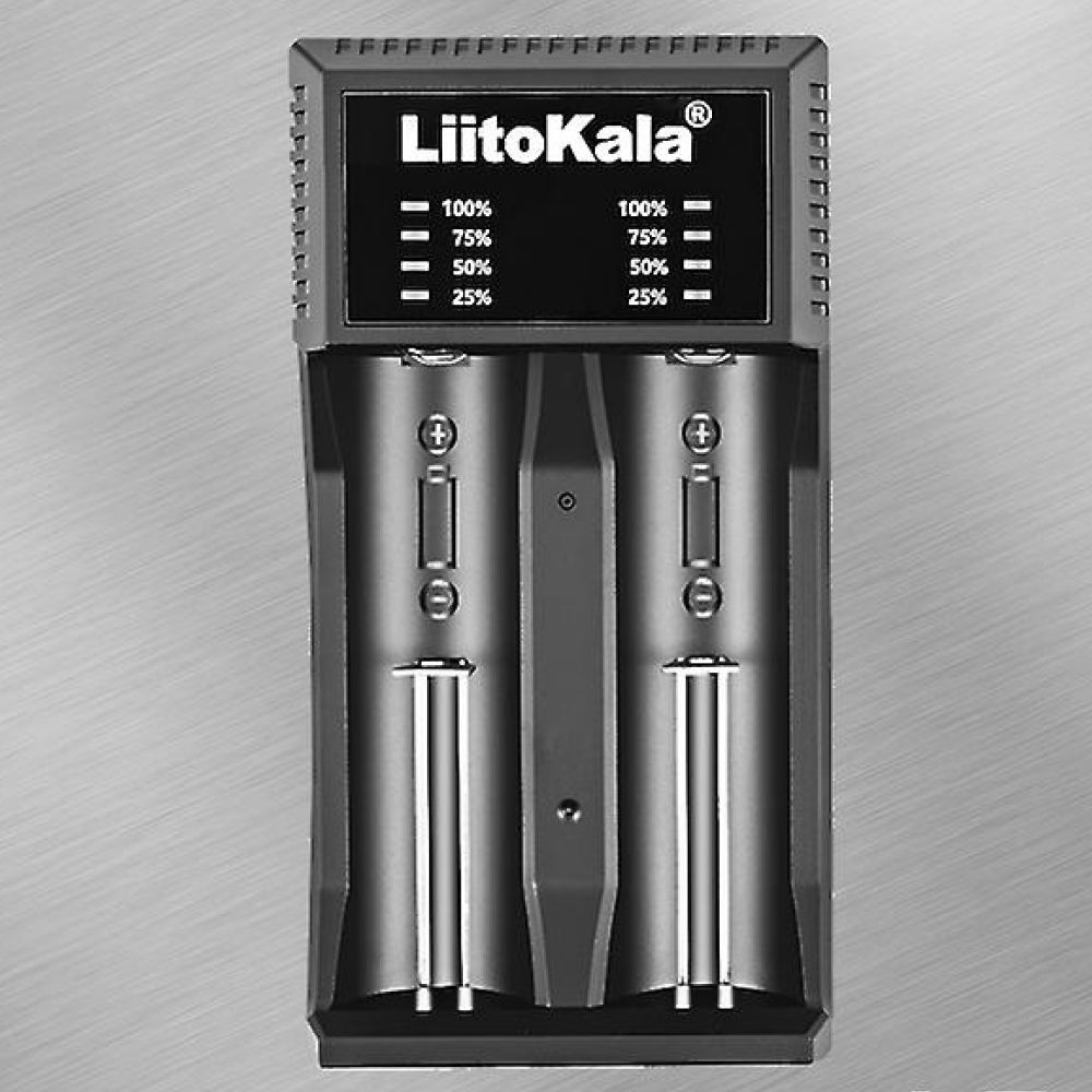 Зарядное устройство для аккумуляторов 18650 и батареек, LiitoKala Lii-PL2, Черный / Зарядка для аккумуляторов 18650 234570538 фото