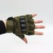 Тактические перчатки с открытыми пальцами (S-XL) OAKLEY / Беспалые перчатки Зелёный M 123461495 фото 8
