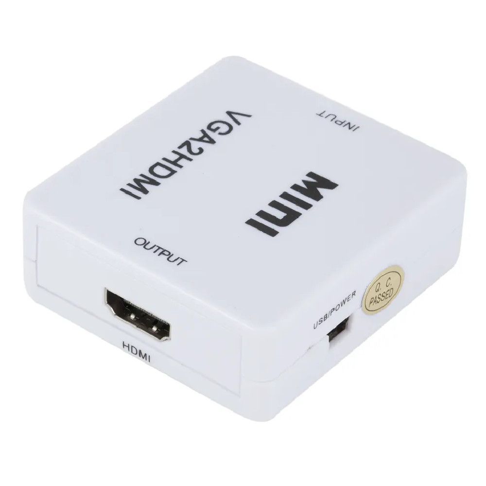 Конвертер с VGA на HDMI / Адаптер-переходник VGA to HDMI / Аудио переходник 234566321 фото