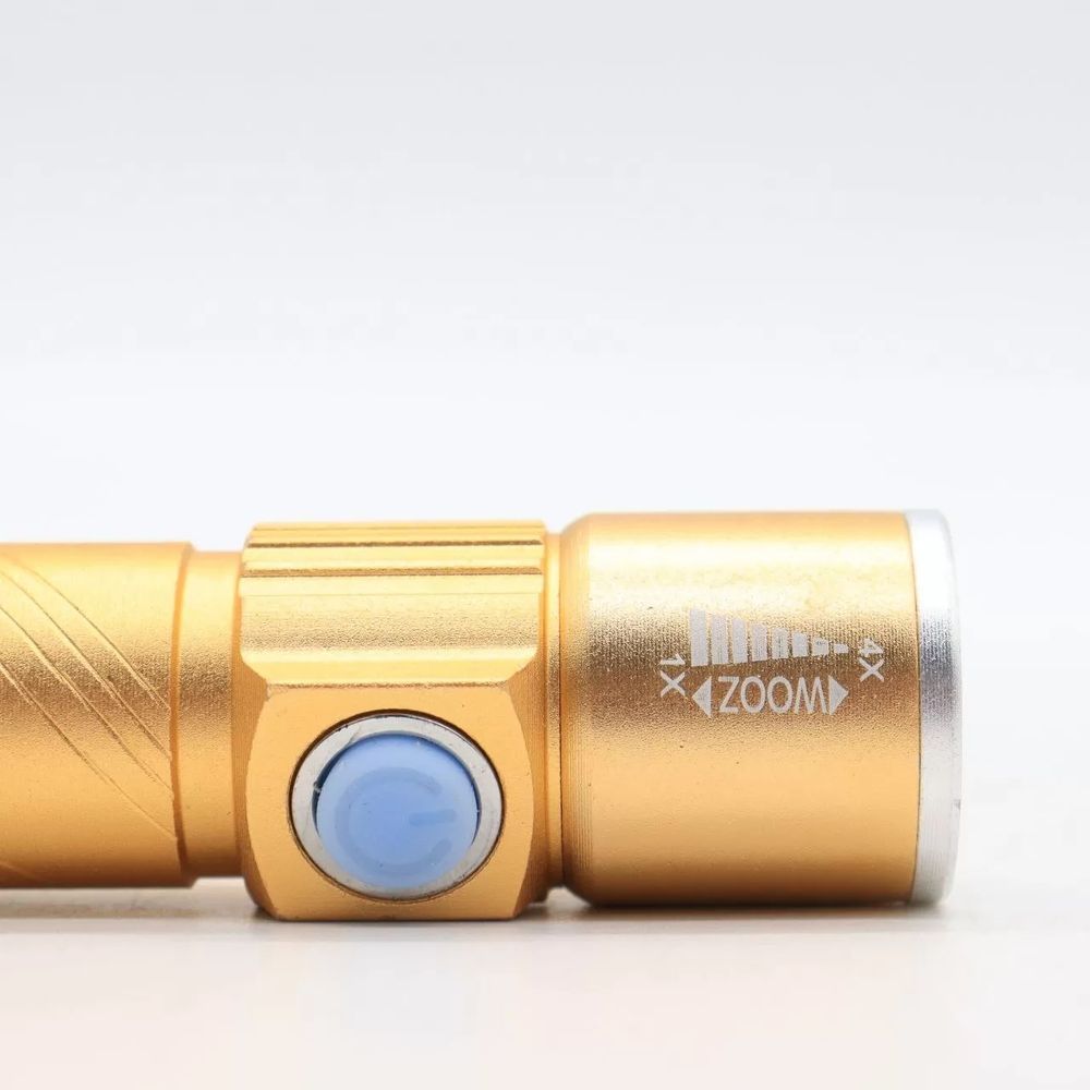 Акумуляторний ліхтар ручний з USB та ZOOM, 501 / Світлодіодний ліхтар із зумом 234565337 фото