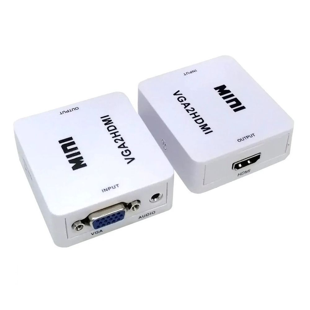 Конвертер с VGA на HDMI / Адаптер-переходник VGA to HDMI / Аудио переходник 234566321 фото