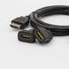 Кабель HDMI, 1,5м, 3в1 micro HDMI, mini HDM, HDMI-HDMI, Черный / Аудио-видео кабель с переходниками / Шнур HDMI 234567747 фото 6