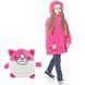 Дитяча толстовка-подушка-плед 3в1 з капюшоном та рукавами, Рожева / Флісове худі / Дитяча толстовка 123461600 фото 5