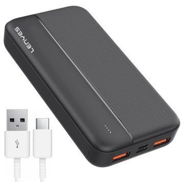 Повербанк 20000мАч с быстрой зарядкой и USB, Lenyes PX263 / PowerBank / Портативная аккумуляторная батарея 234568191 фото