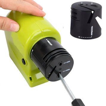 Точилка для ножей 2в1, Knife Sharpener, от батареек / Универсальная точилка для лезвий / Ножеточка 234565826 фото