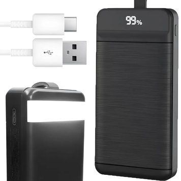 Павербанк 40000мАч с фонариком 3хUSB, Type-C, Lightning, microUSB, XO PR157 / Power Bank / Внешняя батарея 234574838 фото