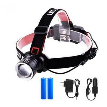 Мощный аккумуляторный фонарик на голову USBх2, ZOOM, BL-T20-P90 / Яркий фонарик с фокусировкой 234564448 фото