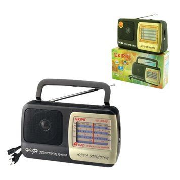 Портативный радиоприемник Kipo KB-408 от сети и от батареек / Мини FM радио / Радио фм / Ретро радиоприемник 123463901 фото