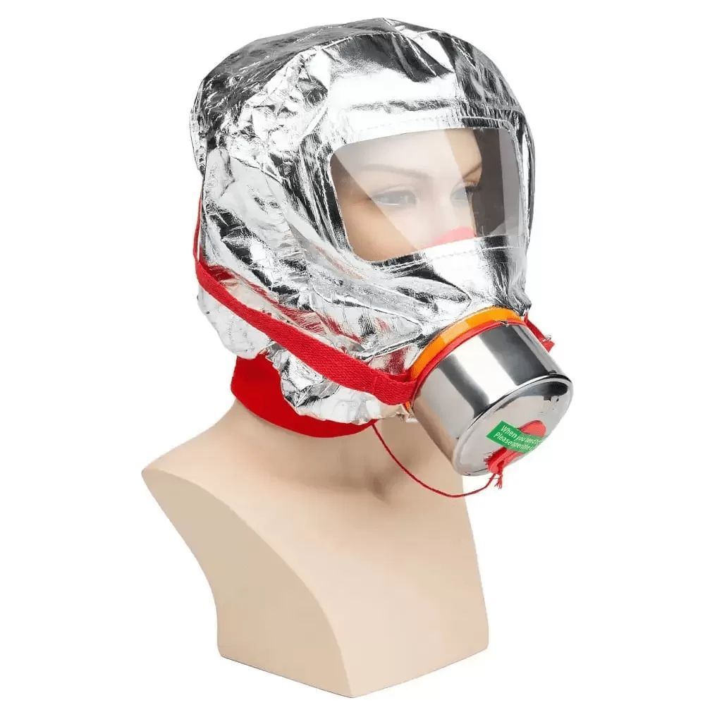 Маска противогаз на 30 мин, Fire mask / Панорамный фильтрующий респиратор 123462289 фото