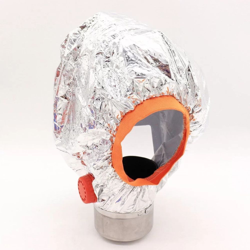 Маска противогаз на 30 мин, Fire mask / Панорамный фильтрующий респиратор 123462289 фото