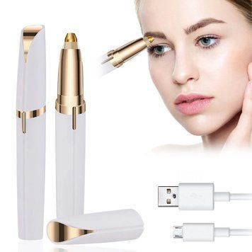 Карманный эпилятор для лица Flawless в стиле губной помады, от USB / Женский тример помада для удаления волос 234561223 фото