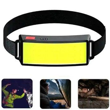 Светодиодный налобный фонарь USB, 550 мАч, BL TM-G14 COB / Мощный LED фонарик с индикатором заряда 234564179 фото