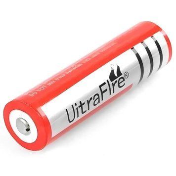 Аккумулятор 18650 (1 шт), 6800 mAh (~800mAh), 3,7V, Ultra Fire, Красный / Батарейка аккумуляторная 234569352 фото