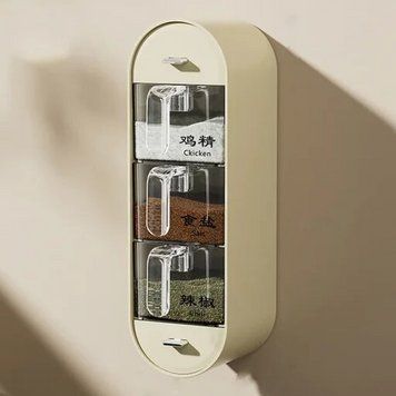 Настінний органайзер для спецій Spice organizer, Білий / Підвісний органайзер для круп / Органайзер для кухні 234573189 фото