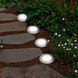 Уличный светильник с солнечной батареей в землю, 4LED, Disk Light, 1шт/ Садовый фонарь / Светильник для газона 123457745 фото 2